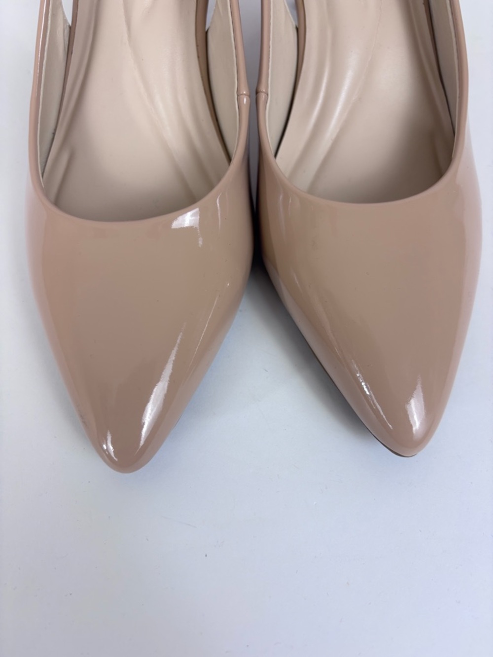 Easy Spirit Raveen Patent Pointed-Toe Slingback Pumps Stiletto Classic Beige 6 - Picture 6 of 15